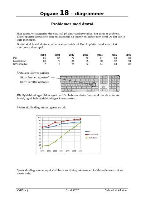 Kursus i brug af Excell 2007