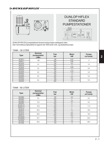 2 DUNLOP HIFLEX STANDARD PUMPESTATIONER