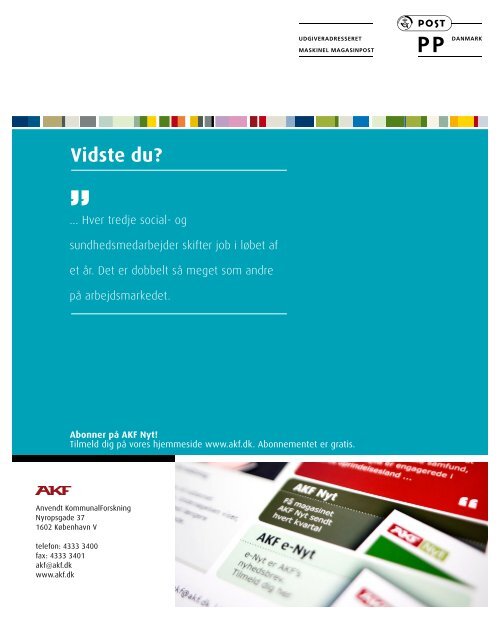 Hent hele AKF Nyt nr. 2, 2010 i pdf-format - Amternes og ...
