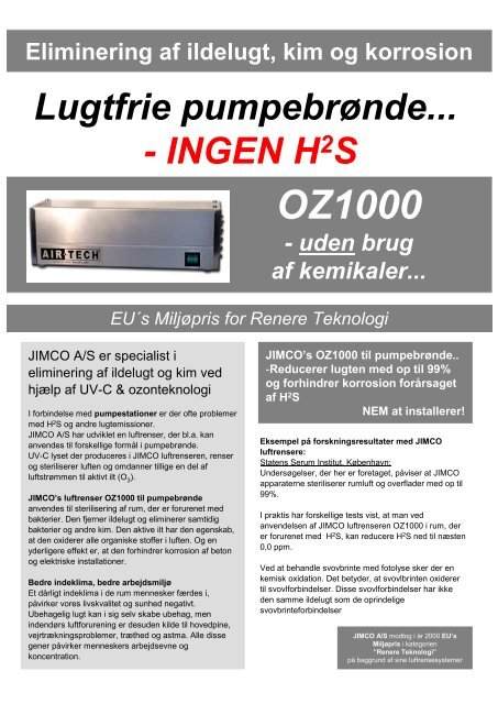 OZ1000 til pumpebrønde - Air-Tech