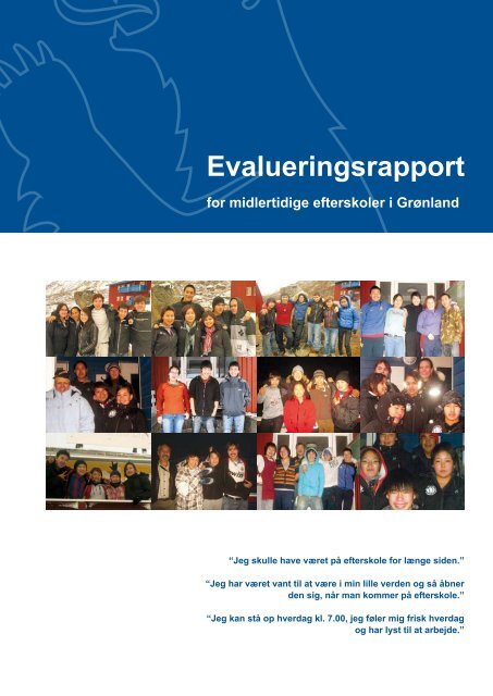 Evalueringsrapport for midlertidige efterskoler i Grønland - Inerisaavik