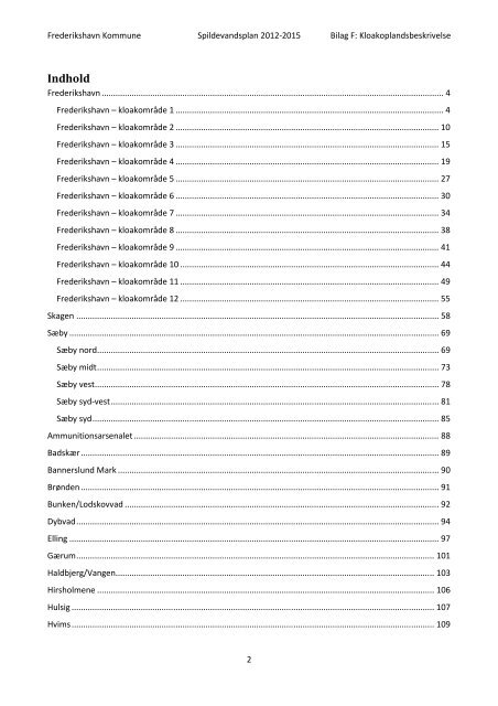 Bilag F Kloakoplandsbeskrivelse.pdf - Frederikshavn Kommune