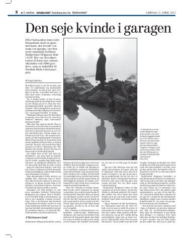 Hallgrímur Helgason, Island, Forfatter, Kvinden ved 1000 grader