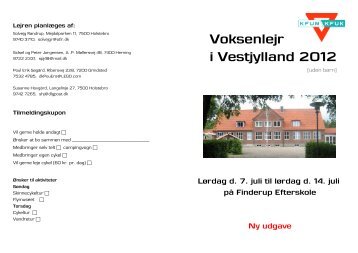 Voksenlejr i Vestjylland 2012 - KFUM og KFUK i Danmark