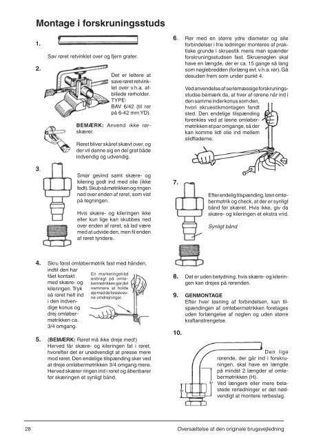 Brugsvejledning - Nilfisk PARTS - Nilfisk-Advance