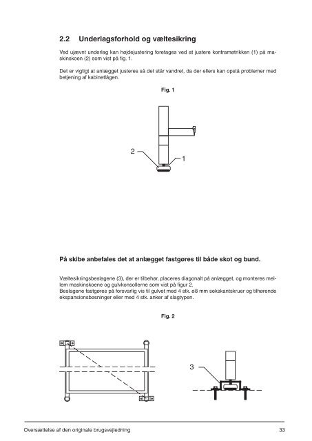 Brugsvejledning - Nilfisk PARTS - Nilfisk-Advance