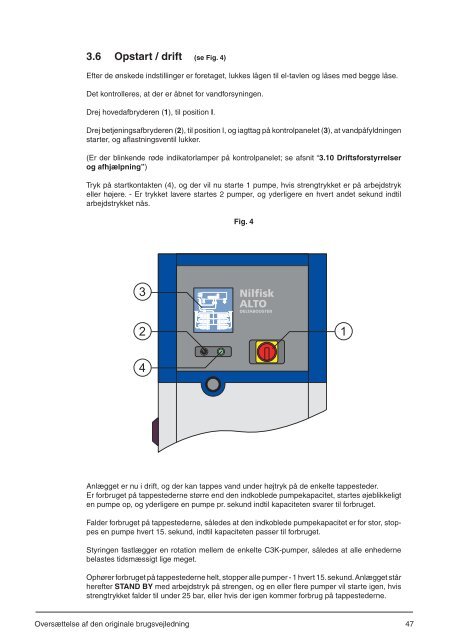 Brugsvejledning - Nilfisk PARTS - Nilfisk-Advance