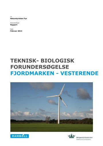 teknisk- biologisk forundersøgelse fjordmarken ... - Naturstyrelsen