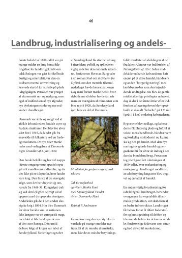 Landbrug, industrialisering og andels- - Kulturhistorie og landskab