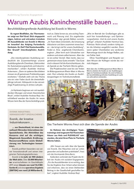 Ausgabe 2 | April 2012 - Evonik Industries AG