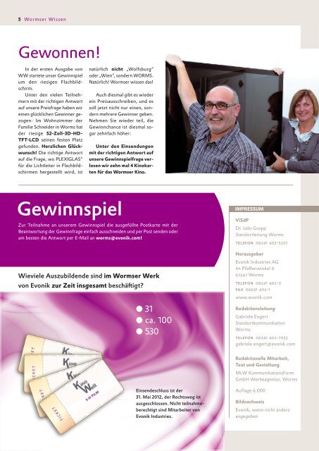 Ausgabe 2 | April 2012 - Evonik Industries AG