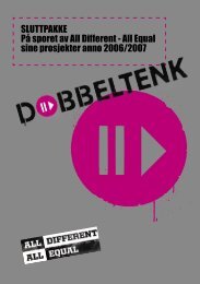Sluttpakken fra All Different - All Equal - LNU
