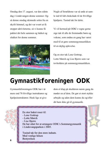 Nr. 5 - 2005 Oktober - Gymnastikforeningen ODK
