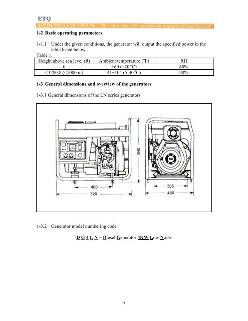 OWNER'S MANUAL Air-cooled Diesel Engine ... - John Meister