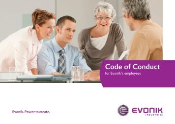 Code of Conduct for Evonik's employees - Evonik Industries