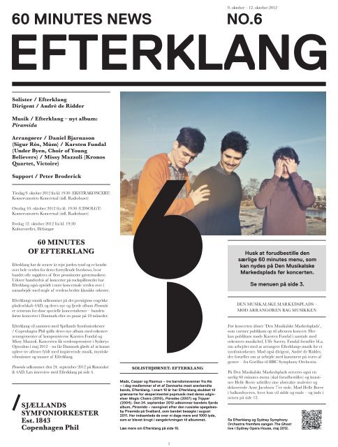 60 minutes of Efterklang avis / 9. - Copenhagen Phil