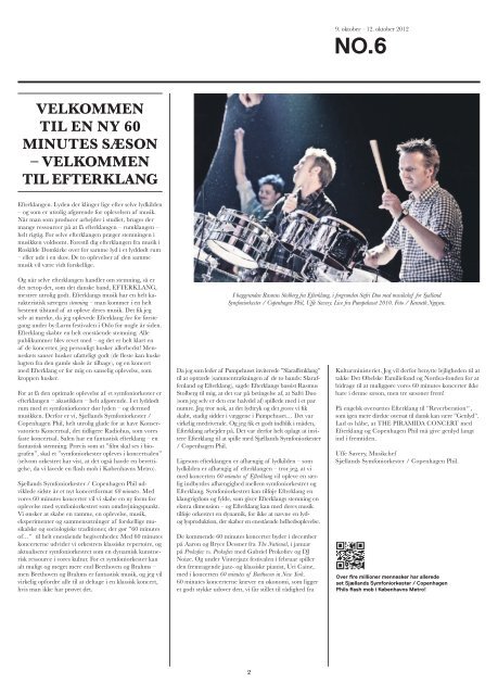 60 minutes of Efterklang avis / 9. - Copenhagen Phil