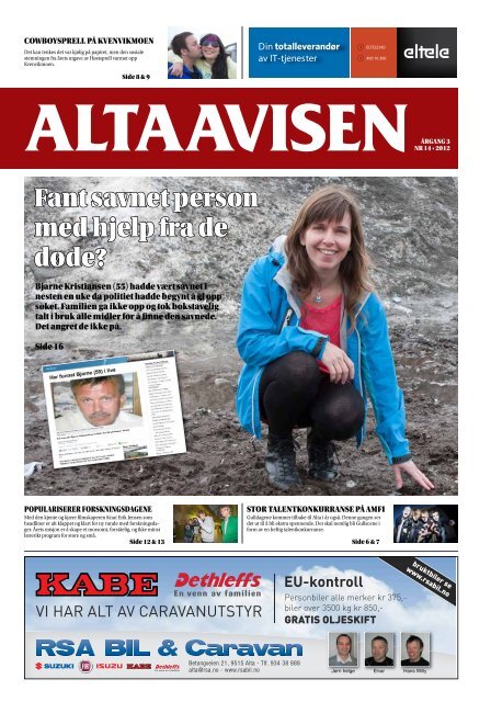 Les hele avisen gratis på PDF her! - Altaavisen