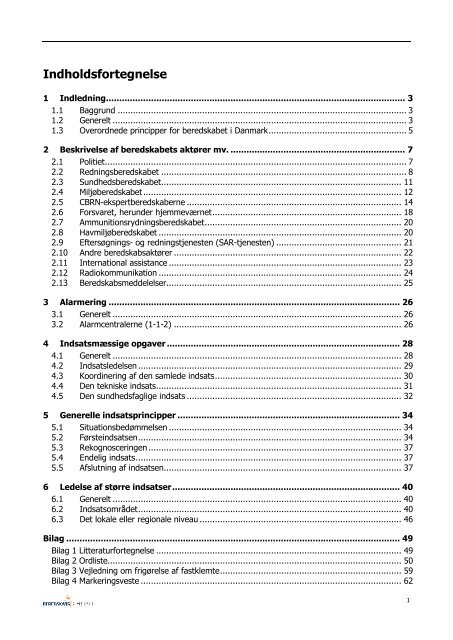 Retningslinjer for indsatsledelse, (2010) - Beredskabsstyrelsen