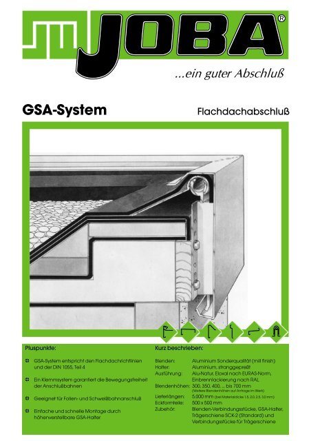 GSA-System - bei JOBA
