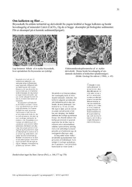 Laboratoriekursus i geografi C og naturgeografi C - KVUC