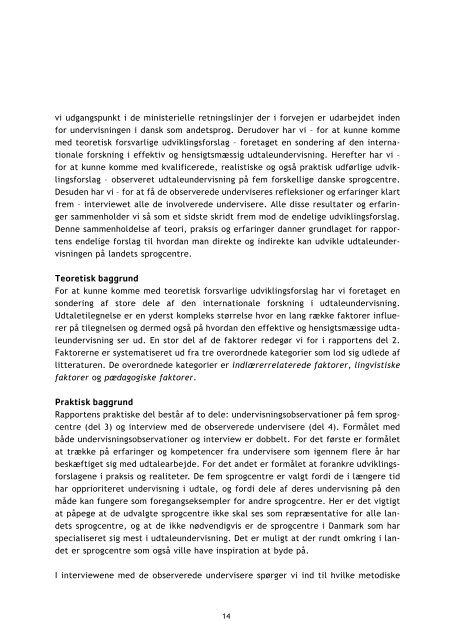 På vej mod effektiv udtaleundervisning - Undervisningsministeriet