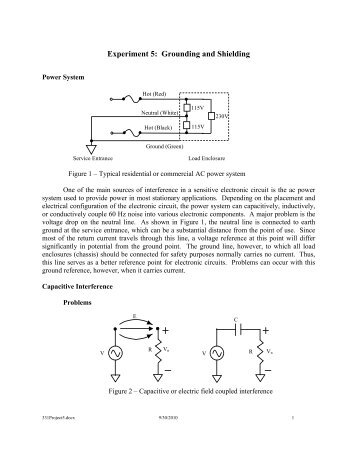 Experiment 5: Grounding and Shielding