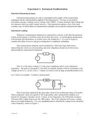 Experiment 1: Instrument Familiarization