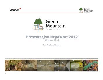 Green Mountain - Tor Gyland - Schneider Electric