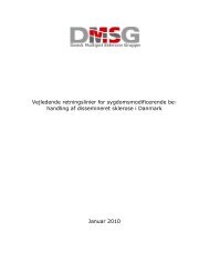 Behandlingsvejledning for dissemineret sclerose, 2010 - Dansk ...