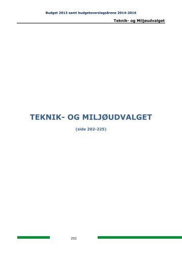 TEKNIK- OG MILJØUDVALGET - Nordfyns Kommune