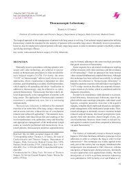 Thoracoscopic Lobectomy