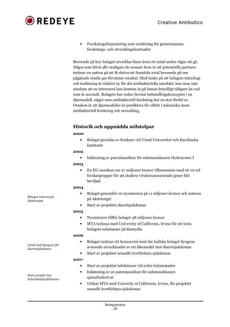 Innovation mot infektion - Creative Antibiotics Sweden AB