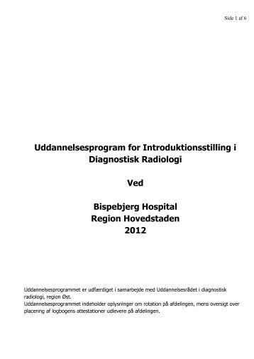 Bispebjerg Hospital - Dansk Radiologisk Selskab