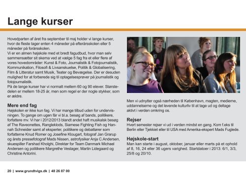 Sommerkurser 2013 - Grundtvigs Højskole