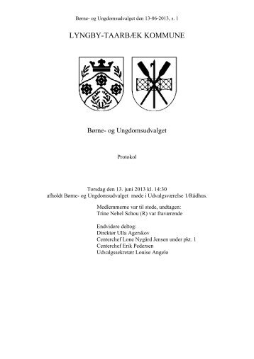 LTK publicering - Protokoller - Lyngby Taarbæk Kommune