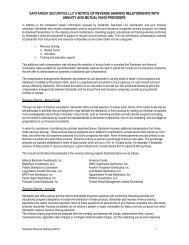 SANTANDER SECURITIES LLC'S NOTICE OF ... - Sovereign Bank