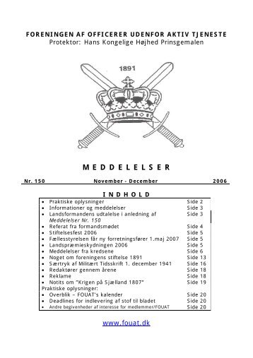 FOUAT - Meddelelser nr. 150 - FOUAT.dk