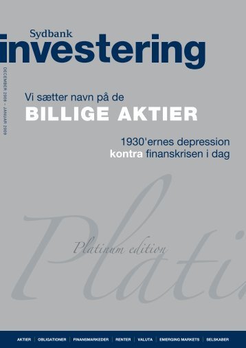 BILLIGE AKTIER - Sydbank Schweiz AG