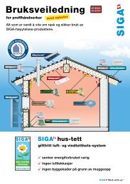 bruksområder og produkter (PDF) - Siga.ch