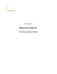 Alvaform Measurement Manual The Woman Body Profile - Alvanon