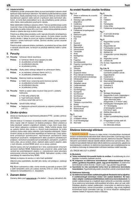 REMS SSM 160 R REMS SSM 160 K REMS SSM 250 K REMS SSM ...