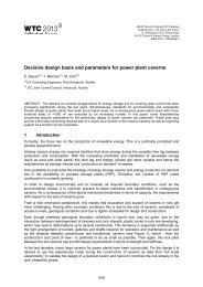 Decisive design basis and parameters for power plant caverns