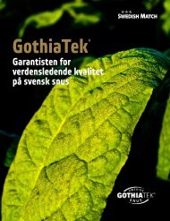 GothiaTek - Swedish Match