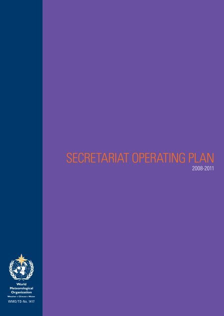 SECRETARIAT OPERATING PLAN - WMO