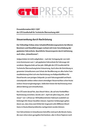 Steuersenkung durch Nachrüstung (pdf, 480.2 kB) - GTÜ