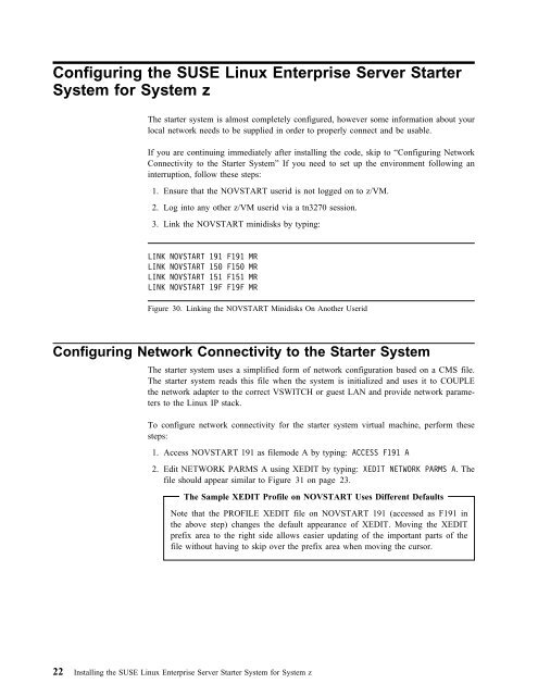 SUSE Linux Enterprise Server Starter System for System z ...