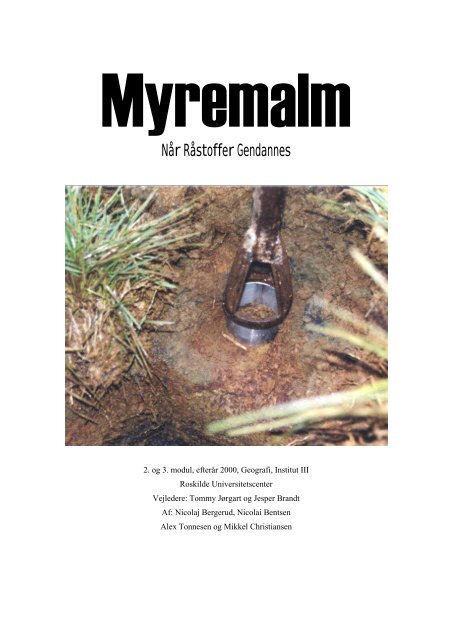 Myremalm - Når Råstoffer Gendannes
