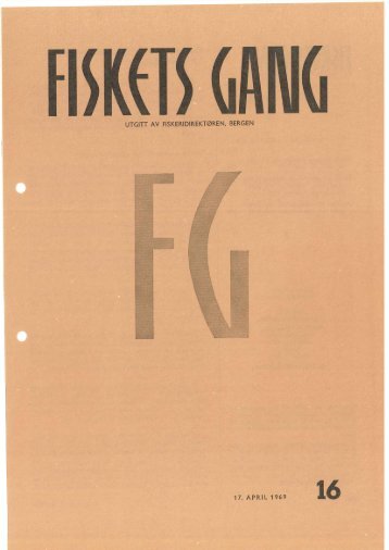 Fiskets Gang, nr 16, 1969