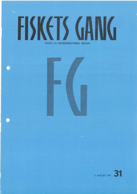 Fiskets Gang, nr 31, 1971